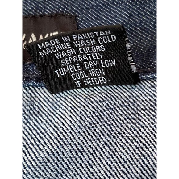 King Maker Custom Men's Jean Shorts 36x13 Straight Fit Dark Wash White Stars Red - Picture 14 of 15